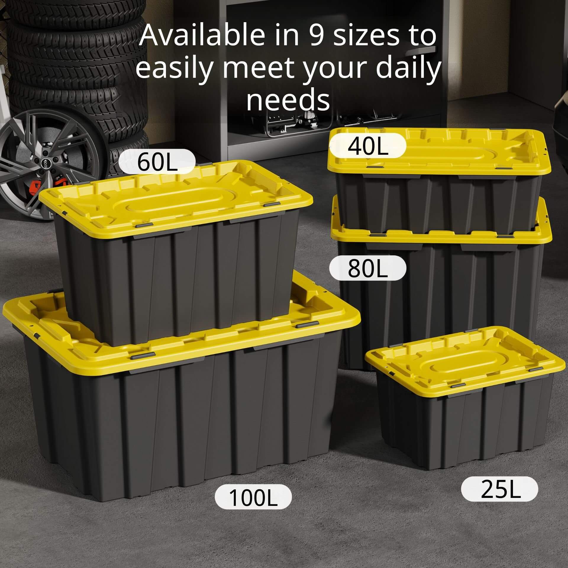 27 gallon förvaringsbehållare